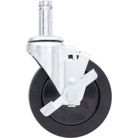 Metro 5 Rubber Caster W/Brake 5MB-NB