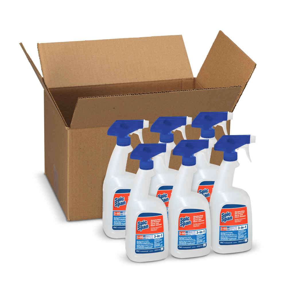 Spic And Span Disinfecting All-Purpose Cleaner Spray & Glass Cleaner, 32 Oz, Case Of 6 Bottles (Min Order Qty 2) MPN:75353CT