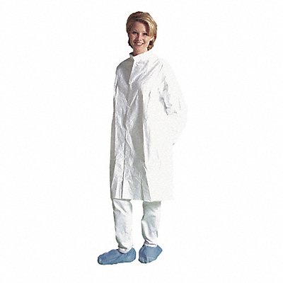 D1431 Cleanroom Coat White Snaps M PK30 MPN:IC263SWHMD00300B