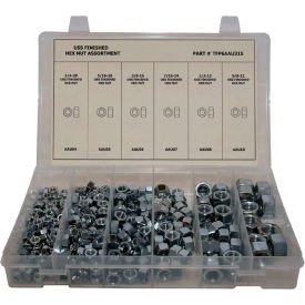 315 Piece Finished Hex Nut Assortment - 1/4