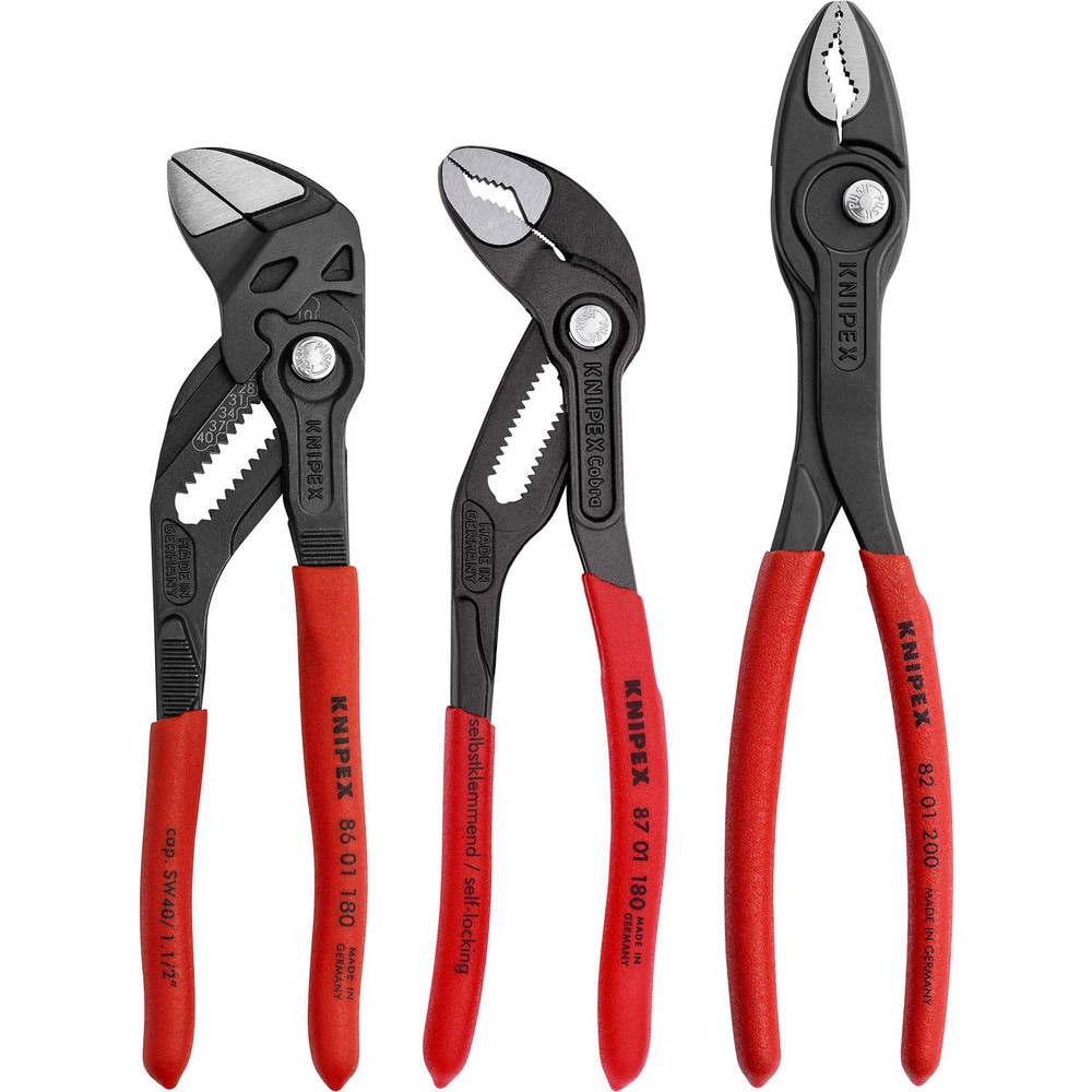 Plier Sets, Plier Type Included: Cobra. Water Pump Pliers, Pliers Wrench, TwinGrip Pliers , Container Type: None , Handle Material: Non-Slip Plastic  MPN:9K 00 80 156 US