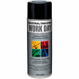 Krylon Industrial Work Day Enamel Paint Gloss Black - A04402007 - Pkg Qty 12 A04402007