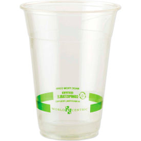 World Centric Clear Cold Cups 16 oz Clear 1000/Carton CPCS16