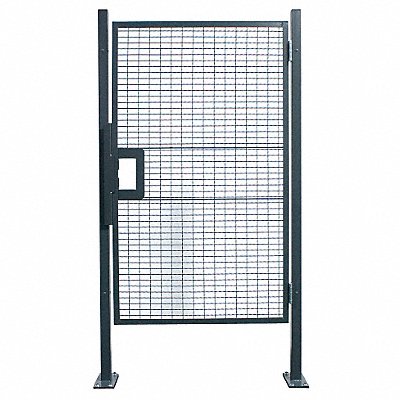 Phsycl Barrier Hngd Door 60 inx36 in Gry MPN:HDR355