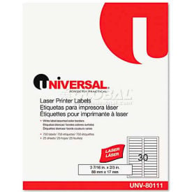 Universal Laser Printer File Folder Labels 3-7/16