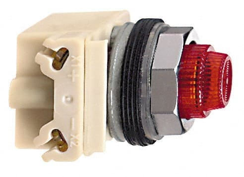 240 VAC Red Lens Incandescent Pilot Light MPN:9001KP7R31