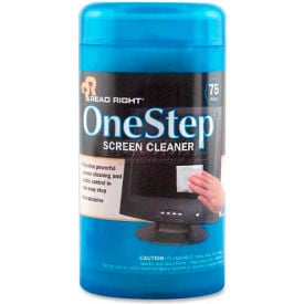 Read Right® One Step CRT Screen Cleaning Wipes 75/Pack - REARR1409 RR1409