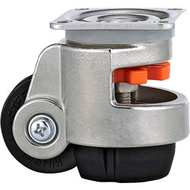 WMI® Stainless Steel Leveling Caster WMS-40F - 110 Lb. Capacity - Plate Mounted WMS-40F