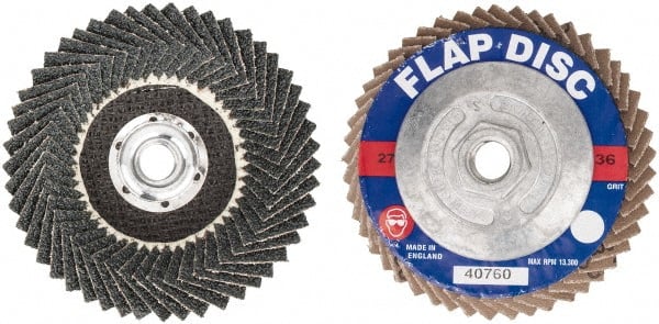 Flap Disc: 5/8-11 Hole, 36 Grit, Zirconia Alumina MPN:G40760