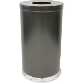 Witt Steel Round Trash Can 35 Gallon Silver Vein 35FTSVN