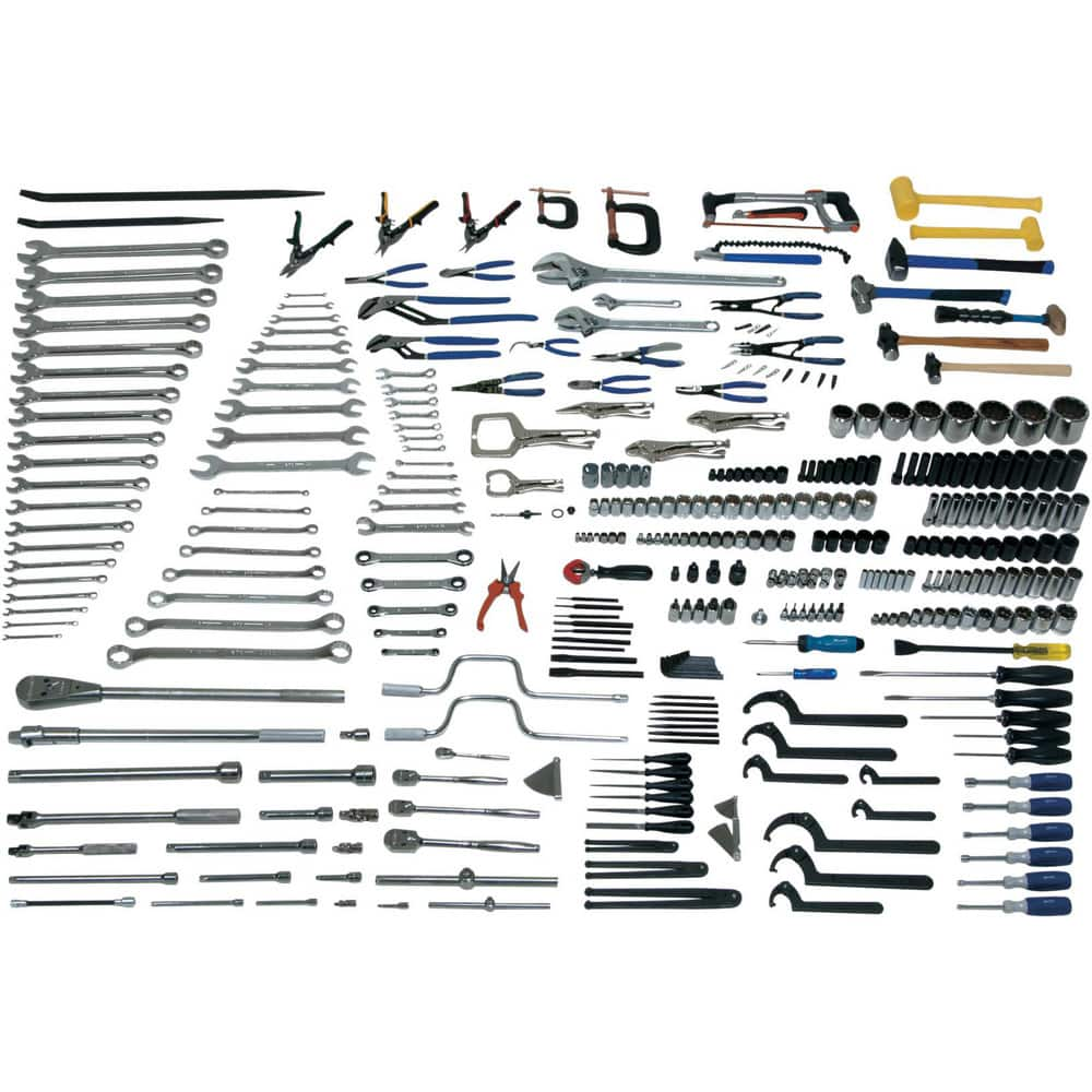 Combination Hand Tool Sets, Set Type: Master Maintenance , Number Of Pieces: 100 , Measurement Type: Inch & Metric , Drive Size: 1/4, 3/8, 1/2  MPN:JHWMASTERTB