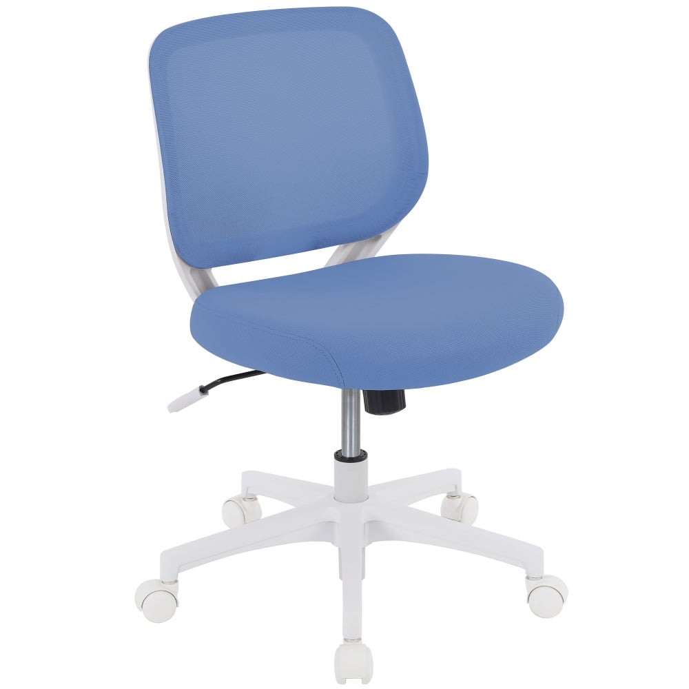 Realspace Adley Mesh/Fabric Low-Back Task Chair, Blue/White MPN:GF-50858M-13