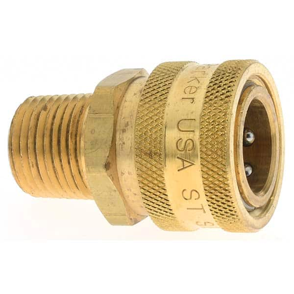 Hydraulic Hose Coupler: 8 mm, 1/2-14, 2,200 psi MPN:PQ-00102