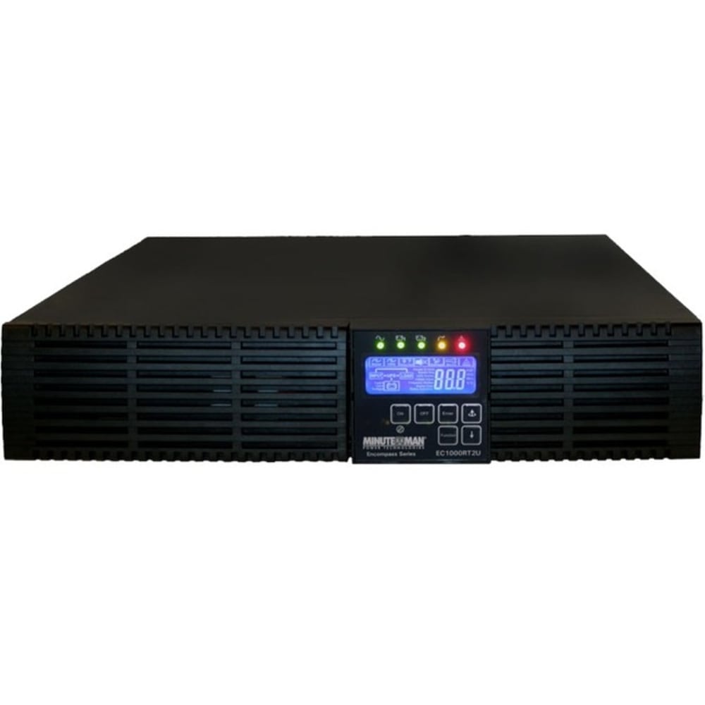 Minuteman Ecompass EC1500RT2UNC 1500VA Tower/Rack Mountable UPS - 2U Rack/Tower - 5 Minute Stand-by - 120 V AC Output - 6 x NEMA 5-15R MPN:EC1500RT2UNC