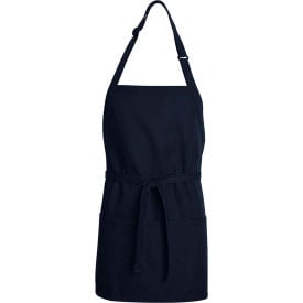 Chef Designs TT32NV2824 Premium Short Bib Apron Navy 28