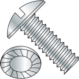 1/4-20X3/4  Slotted Truss Serrated Machine Screw Fully Threaded Zinc Pkg of 3000 1412MSTS