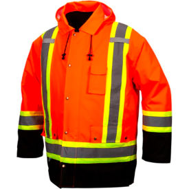 Pyramex® RC7P35 7-In-1 Parka Jacket 3XL Hi-Vis Orange RC7P3520X3