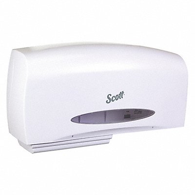 Toilet Paper Dispenser (2) Rolls White MPN:09609