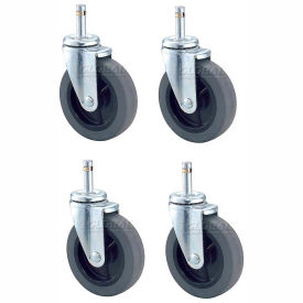 Nexel® 4 Swivel Stem Rubber Casters 4