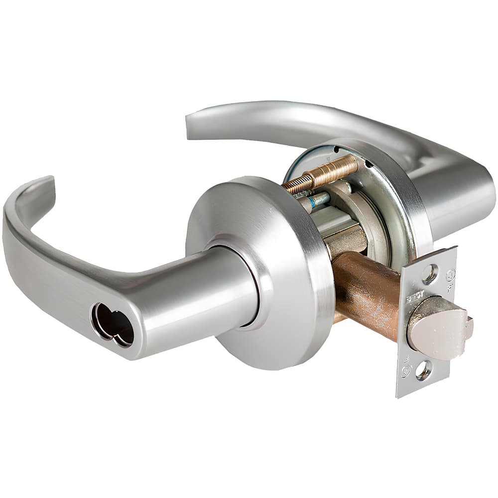 Lever Locksets, Lockset Type: Storeroom , Key Type: Keyed Different , Back Set: 2-3/4 (Inch), Cylinder Type: Less Core , Material: Metal  MPN:9K37D14CS3626