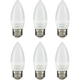 Sunlite® LED B11 Bulb 120V 7W 500 Lumens Medium Screw Base 2700K 80 CRI White Pack of 6 - Pkg Qty 6 41380-SU