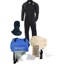 Enespro® ArcGuard® 12 cal UltraSoft Arc Flash Kit FR Coverall & Balaclava M Glove Sz 10 KIT2CV11BMD10