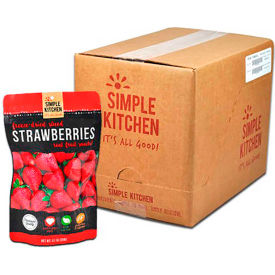 ReadyWise SK05-006 Simple Kitchen Freeze Dried Strawberries 4 Servings/Pouch 6 Pack SK05-006