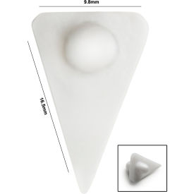 Bel-Art Spinvane Teflon Triangular Magnetic Stirring Bar 10.4x16.5x9.8mm Fits 3-5 ml Vials White 371350000