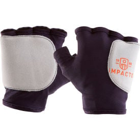 Impacto Fingerless Anti-Vibration Palm/Side Protection Gloves S/7 Blue/Gray 50310110020