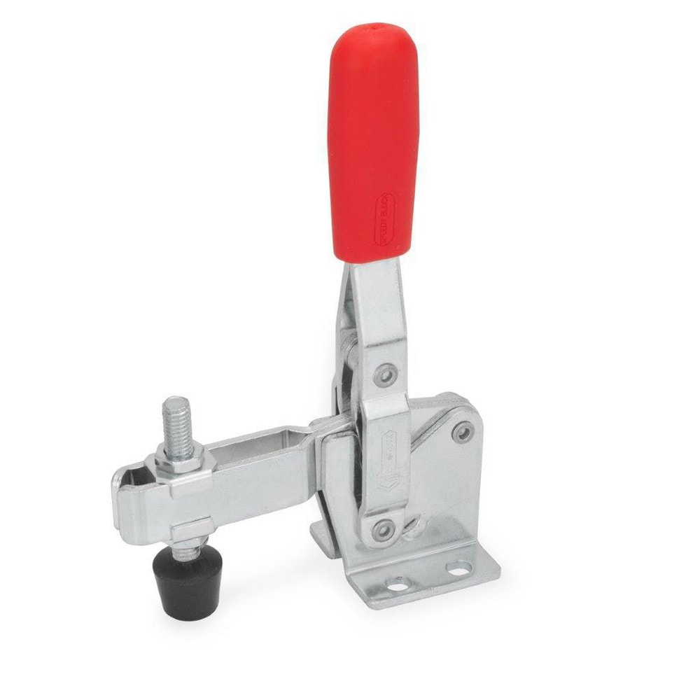 Manual Hold-Down Toggle Clamps, Handle Orientation: Vertical , Bar Style: U-Bar , Base Style: Flanged , Bar End Type: Adjustable Spindle  MPN:810-130-C