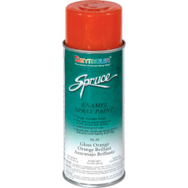 Spruce General Use Spray Paint 16 Oz. Gloss Orange 12 Cans/Case - 98-28 98-28