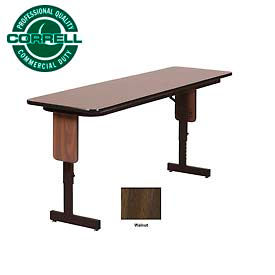 Correll Folding Seminar Table - Adjustable Height - 24