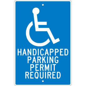 Aluminum Sign - Handicapped Parking Permit - .063