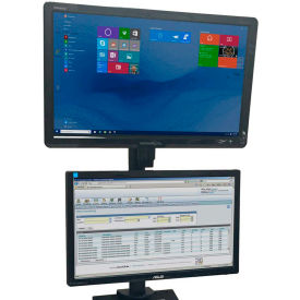 Newcastle Systems Post Mount Dual Up/Down Monitor Holder For NB PC & EC Series Workstations B268