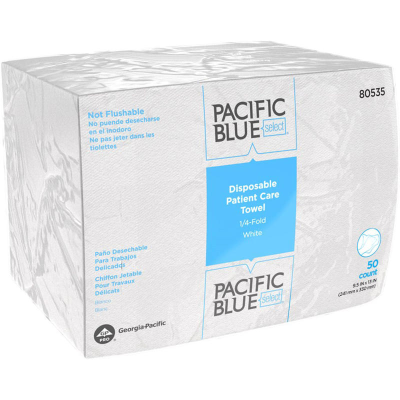 Pacific Blue Select A400 Disposable Patient Care Washcloth, 20 Sheets Per Container, Case Of 20 MPN:80535