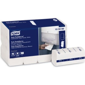 Tork® PeakServe Continuous Hand Towel 8 x 8-7/8 White 270 Wipes/Pack 12 Packs/Carton 105066