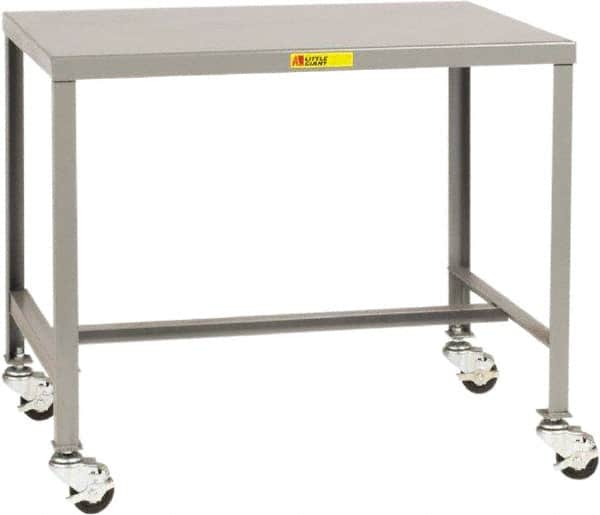 Heavy-Duty Machine Table: Steel, Gray MPN:MT1-2448-30