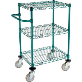 Nexel® 3 Shelf Cart Poly-Green® 24