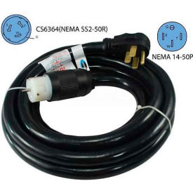 Conntek 1450SS2-50 50' 50A Generator Temporary Power Cord with NEMA 14-50 to CS6364 1450SS2-50