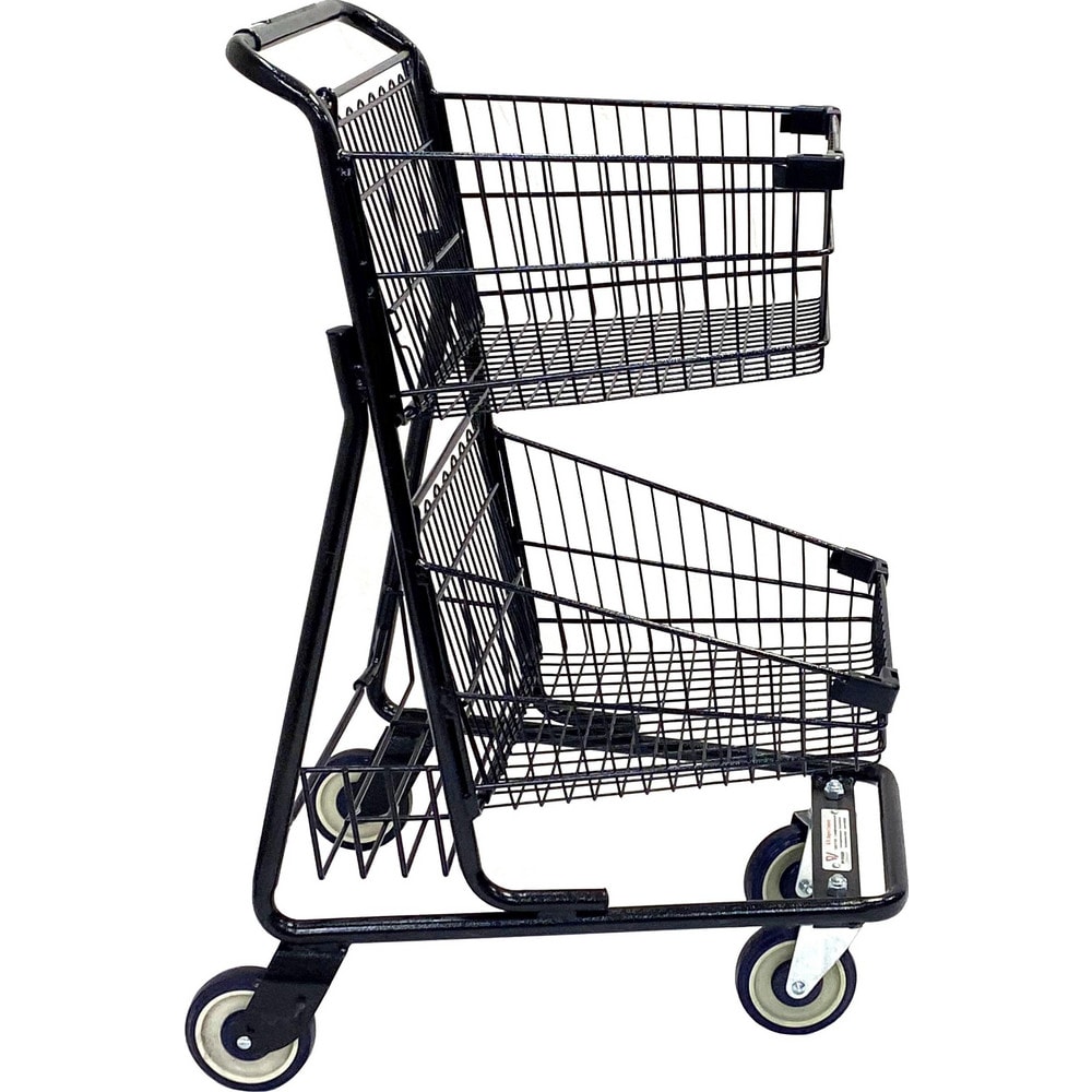 Carts, Cart Type: Shopping Cart , Caster Type: (2) Swivel, 2 Fixed, 2 Swivel, 2 Rigid, 2 Rigid, 2 Swivel, 2 Stationary, 2 Swivel, 2 Swivel, 2 Swivel/2 Rigid  MPN:WMP-R5341-BK