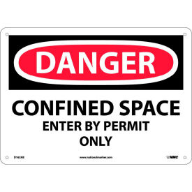 Safety Signs - Danger Confined Space - Aluminum D162AB