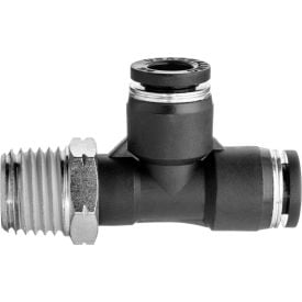 Push to Connect Tube Fitting - Nylon - Right Angle Tee Adapter - 1/2