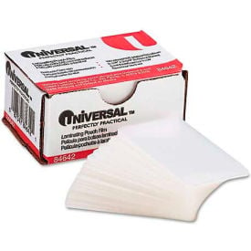 Unverical Clear Laminating Pouches 5 mil 2 3/16 x 3 11/16 Business Card Size 100/Box UNV84642***