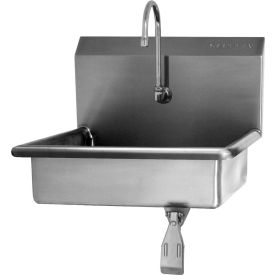 Sani-Lav® 6081 Wall Mount Sink With Single Knee Pedal Valve 1608