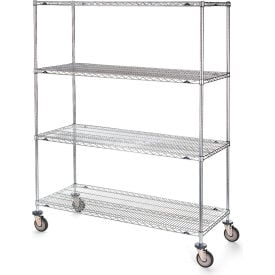 Metro Super Erecta Wire Shelf Truck w/4 Shelves 900 lb. Capacity 60