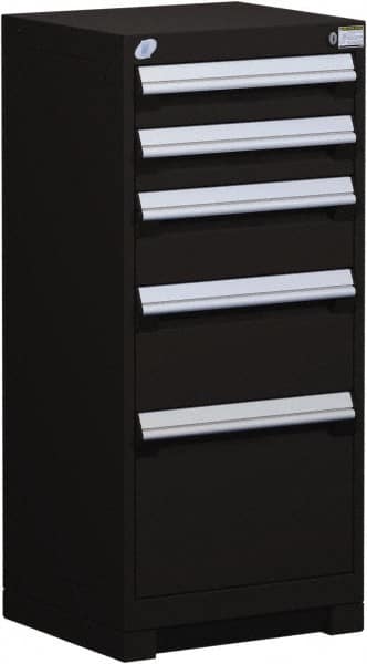 5 Drawer Black Steel Modular Storage Cabinet MPN:R5ACD-3807-091