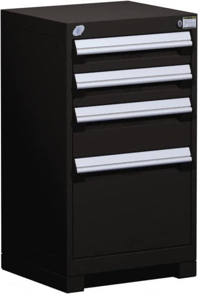 4 Drawer Black Steel Modular Storage Cabinet MPN:R5ACG-3005-091