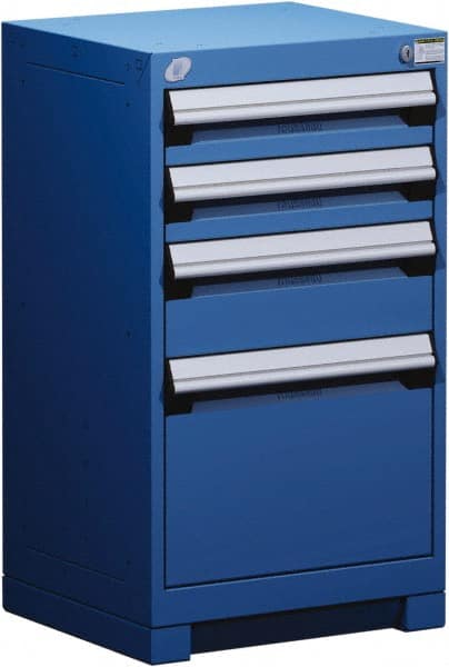 4 Drawer Avalanche Blue Steel Modular Storage Cabinet MPN:R5ACG-3005-055