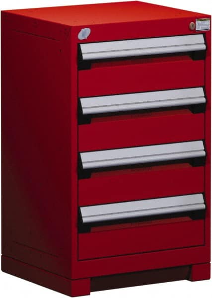 4 Drawer Flame Red Steel Modular Storage Cabinet MPN:R5ACG-2801-081