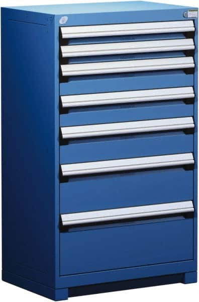 7 Drawer Avalanche Blue Steel Modular Storage Cabinet MPN:R5AEE-4403-055